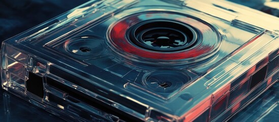 Close up of a music cassette showcasing a specific entry from a personal playlist