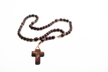 Holy rosary, Beautiful holy rosary, instrument of great faith. Selective focus.