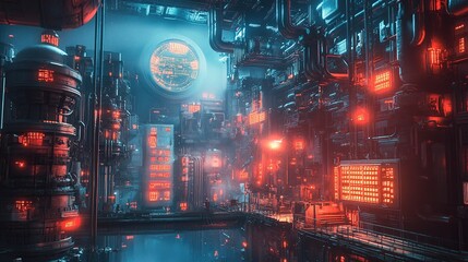 Fototapeta premium Futuristic Cityscape