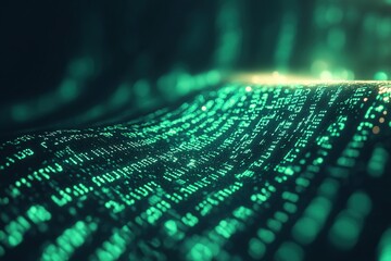 Abstract Digital Code Pattern