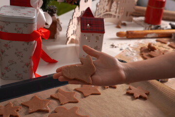 christmas baking cookies
