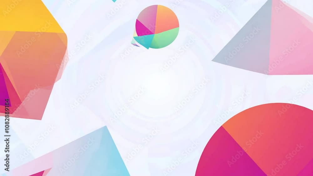 Poster dynamic minimalist abstract geometric pattern generative ai