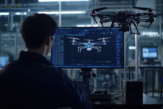 AI Model Testing for Autonomous Drone Navigation in High-Tech Lab Environment