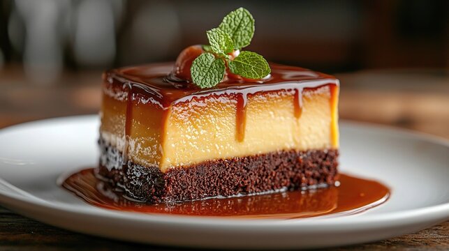Mexican choco flan, chocolate flan cake