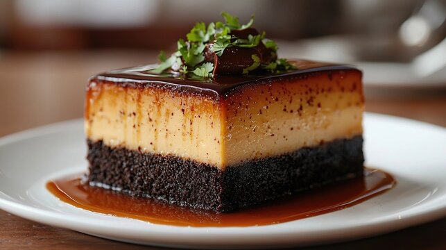 Mexican choco flan, chocolate flan cake