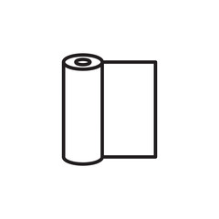 Construction Film Roll thin line vector icon.