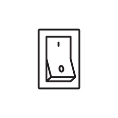 Electric Switch thin line vector icon.