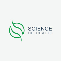 Abstract People Care Logo. Human Icon with Circular Two Hands Symbol. Flat Vector Logo Design Template Element.

