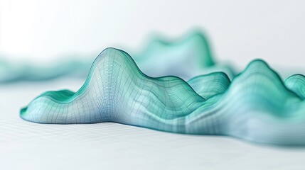 3D Area Chart Depicting Global Trade Policy Impact on Economic Growth Trends