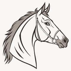 horse head vector