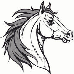 horse head silhouette