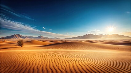 Naklejka premium Desert landscape background created with minimalist design