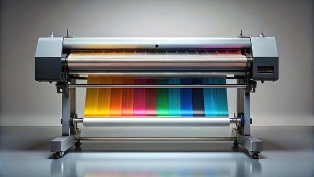 Cartridge color for wide format plotter on grey background
