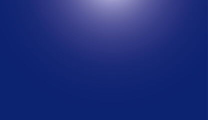 Dark blue gradient background with empty space. Abstract navy blue backdrop with smooth light transition and copy space, vector illustration.
