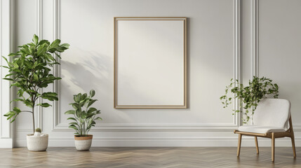"Stock photo of a mock-up frame in a CHILDREN 
nursery featuring natural wooden furniture."






