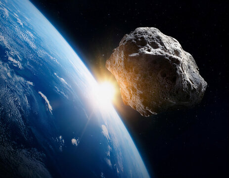 asteroide vagando por el espacio cerca de la tierra	