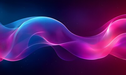 Abstract Elegance of Flowing Blue Fabric Texture and Reflective Waves