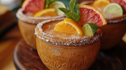 Mexican cantarito cocktail