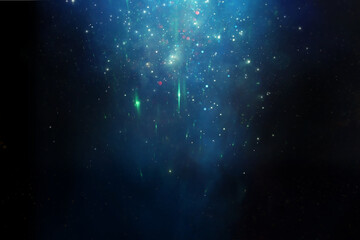 Abstract background of soft focus bokeh lights