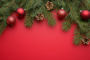 Christmas red background 