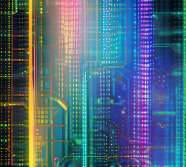 Blue tech lines universal background simple science and technology business line technology background.background vortex and use it as your wallpaper, posters and banners.Generative AI