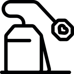 Tea bag with heart representing love for tea, perfect for tea lovers and businesses