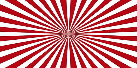 Fototapeta premium Red and White Radiating Stripes Abstract Background, abstract, background
