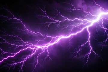 Dark background with purple lightning and thunder