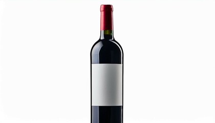 red wine bottle with label