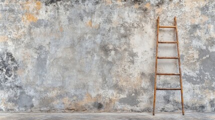Broken Ladder Symbolizing Barriers to Mobility