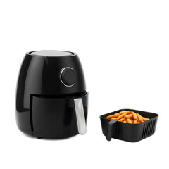 PNG A black minimal air fryer
