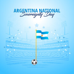 Argentina National
Sovereignty Day Social Media design