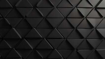Fototapeta premium ダークグレイの三角テクスチャ
