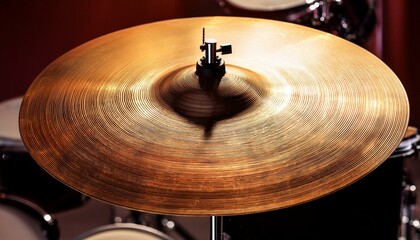 Fototapeta premium cymbals percussion instrument, AI generated