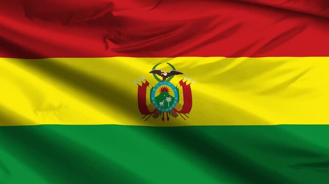 bolivia flag moved by the wind