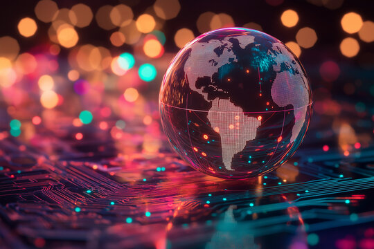 Globale Vernetzung in digitaler Darstellung

