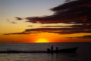 sunset at the beach