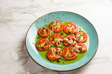 modern tomato salad