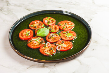 modern tomato salad
