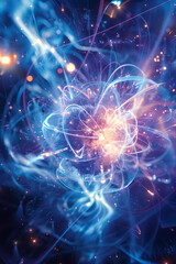 Vivid Illustration of Nuclear Fusion: The Cosmic Dance of Atoms