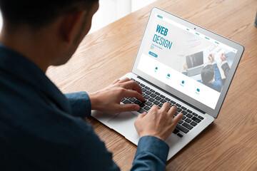 Website design software provide modish template for online retail business and e-commerce