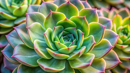 Fototapeta premium Close-up of intricate details on a succulent plant's leaves and stems, macro photography, plant life, succulents