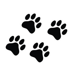 a dog paw footprint vector object