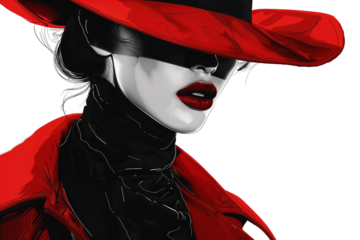 Bold Fashion Illustration of a Chic Designer Dress