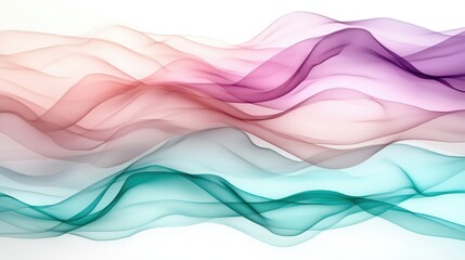 Fototapeta premium abstract wavy landscape in pastel colors