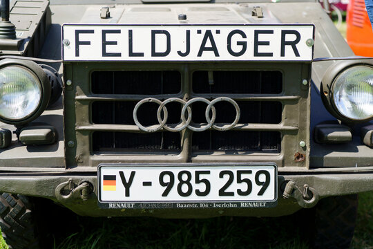 Iserlohn Gruermannscheide, NRW, Germany. 13th of July 2024. AUTO UNION-DKW MUNGA F91/4 900