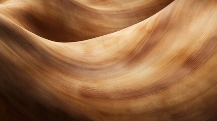 Obraz premium Abstract Texture of Smooth Curving Wood Grain with Warm Tones and Soft Shadows Creating a Natural Flow and Organic Aesthetic Suitable for Design and Creative Projects