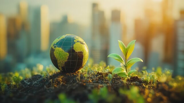SDGs. Sustainable development. Green technologies. Environmental technology concept. Sustainable development goals.