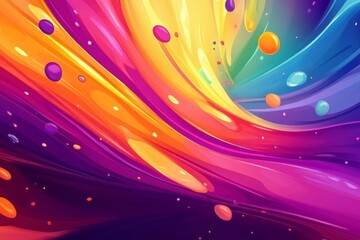 Obraz premium Colorful splash liquid colors on colorful background