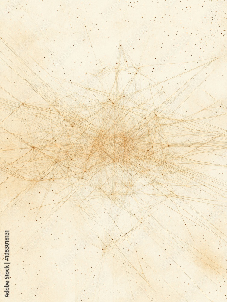 Poster A complex schematic shows a data cloud with thin lines extending outward, visualizing the interconnectedness of information. Generative AI